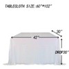 JYFLZQ White Iridescent Sequin Tablecloth 50" x 50" Square Sparkly