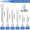 200Pcs 304 Stainless Steel Cotter Pins Assortment Kit - Hitch