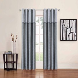 ECLIPSE Arno Modern Blackout Thermal Grommet Window Curtain for Bedroom or Living Room (1 Panel), 52" x 63", Latte
