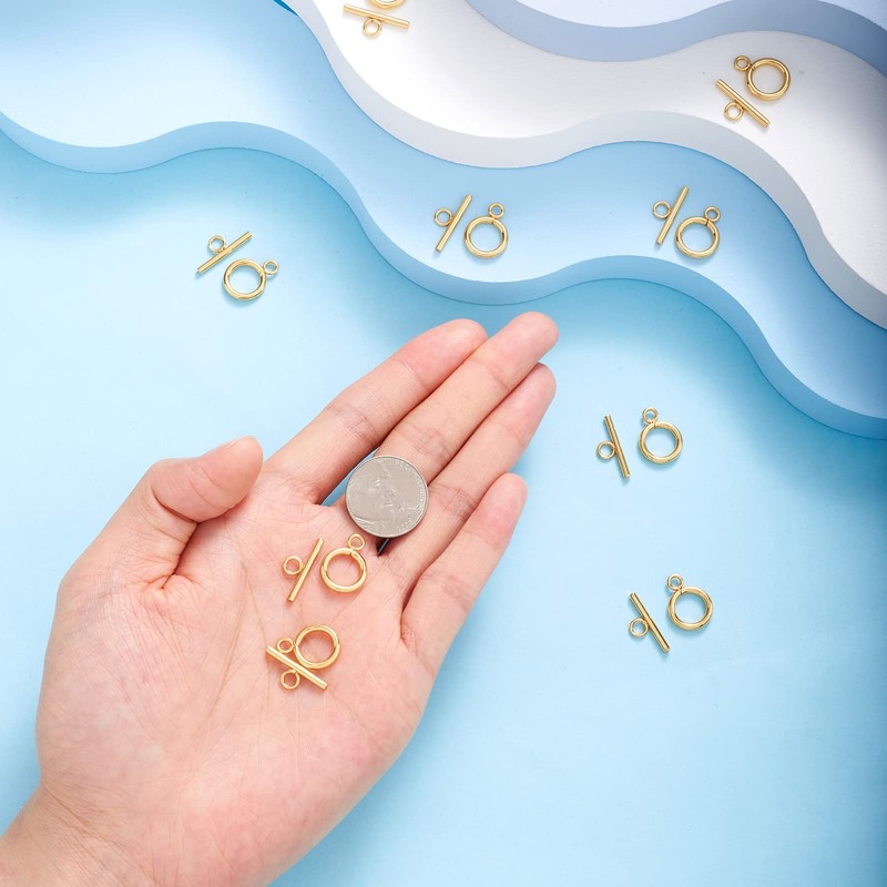 Pandahall - Juego de 50 cierres de palanca de acero