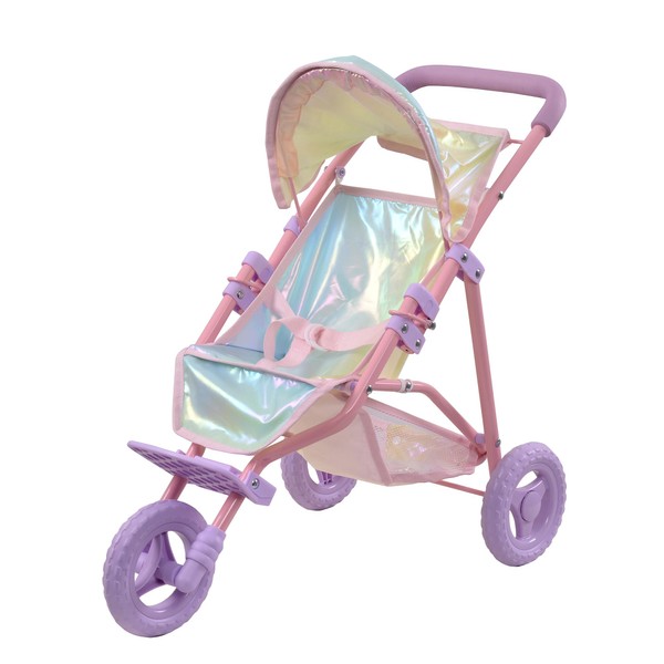 Teamson Kids - Magical Dreamland Baby Doll Jogging Stroller -