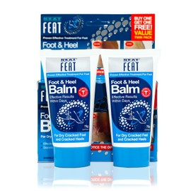 Neat Feat, Crema para Talones Agrietados, Cuidado de Pies, No Graso, Paquete de 2, 150g | La Solución para Talones Agrietados y Pies Secos