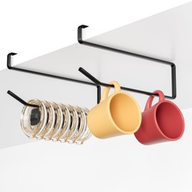 Poerlve Mug Hooks Under Cabinet-2Pack