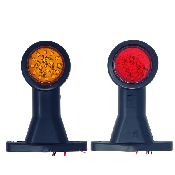 All Star Truck Parts 2pc Amber/Red 32-LED Double Face Rubber