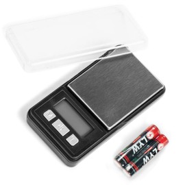 Generic Ultra Mini Scale, 200g x 0.01g Digital Pocket Scale, Grams and Oz 6 Units, Scale with LCD Display, Tare Full Capacity, Battery Included, Black
