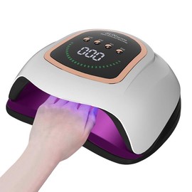 300W Professional UV LED Nail Lamp, Nail Dryer for Gel Nail Polish, 4 Timers UV Lights for Gel Nails, 72 Pcs Lamps Beads and Automatic Sensor, Nail Stuff & Gift for Women Girls