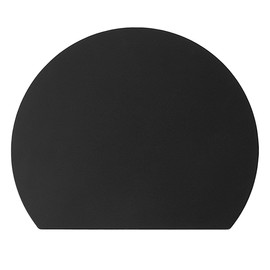 AKINOYAMA Round Cutting Board, Heat Resistant, Elastomer, Antibacterial Cutting Board, Dishwasher Safe, Non-Slip, Lightweight, Thin, Soft Blades, Double Sided, Suitable for Housewarming, Outdoor Use, Black, Large 13.8 x 11.4 inches (35 x 29 cm)