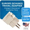 Orei Universal Travel Power Adapter With Dual Ports For Europe