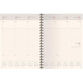 2025 Statesman A5 Desk Diary Insert/Refill Week to View - ORL