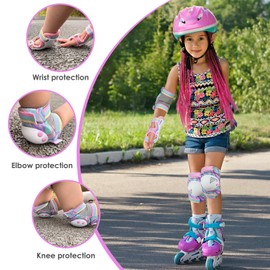 Kids/Youth Knee Pad Elbow Pads Guards Protective Gear Set for Roller Skates Cycling BMX Bike Skateboard Inline Skatings Scooter Riding Sports