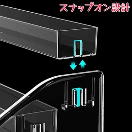 Display Stand, 5 Tiers, Acrylic, Stair Type Acrylic Case, Transparent, Display Shelf, Pedestal, Display, 5 Step Clear Shelf, Easy to Assemble, Eye Shadow Storage, Makeup Storage, Figure Storage, Can