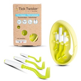 Tick Twister Tick Remover for Dogs and Human - Made in France - Tick Puller for Humans and Dogs - 3 Different Sizes - Dog Tick Removal Tool - Also for All Other Pets - Tick Nipper in