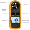 Anemómetro de mano medidor de velocidad del viento, termómetro detector
