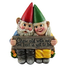 Garden Gnome Statue,Couple Gnome Statues,Garden Statues Gardener Couple Gnome, Indoor Outdoor Garden Statue Decoration