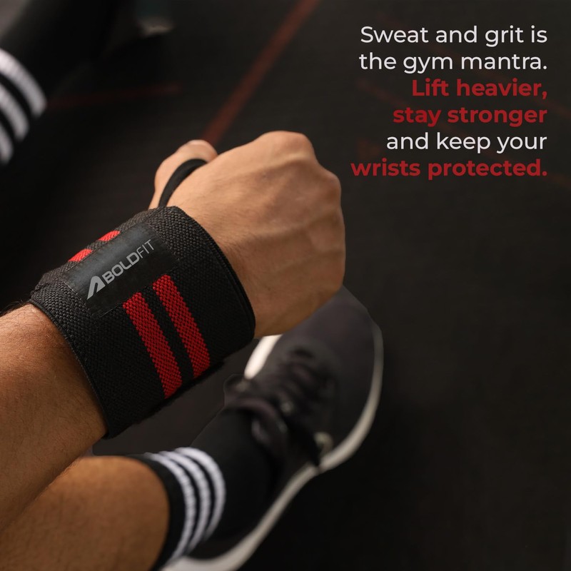 Boldfit Cotton Wrist Band for Men & Women, Wrist Supporter
