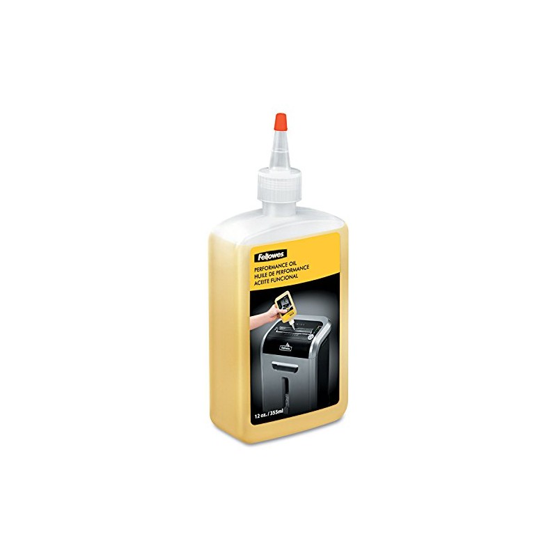 Fellowes Powershred Performance Shredder Oil, 12 oz. Extended Nozzle Bottle