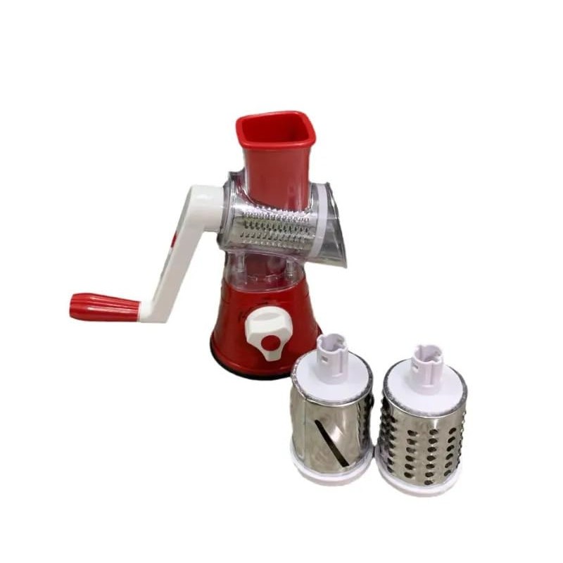 Dark Horse Sourcing Drum Grater, Tabletop, Stainless Steel, with Interchangeable