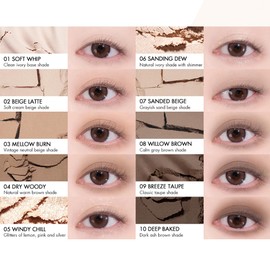 [NEW] Better Than Palette #Spring Fever Edition with 2 Colorsㅣ Make-Up Eye Shadow Palette, 6 Shadesㅣ8.3g (12 SANDED BREEZE GARDEN)