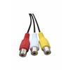 Harrista 1PC 3.5MM To Jack 3 1PCS RCA Cable Video