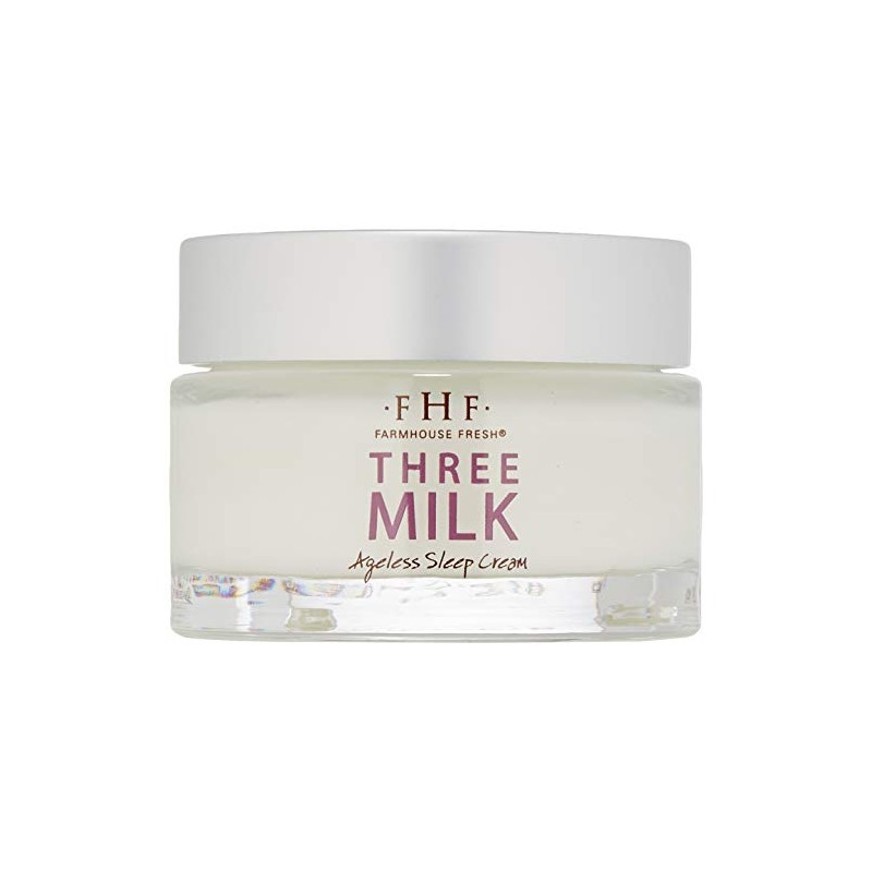 FarmHouse Fresh Three Milk Ageless Sleep Cream con Péptidos, 1.7