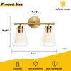 Hamilyeah Bathroom Vanity Light Fixtures Over Mirror, 2 Light Wall