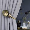 INCREWAY Curtain Hooks, 2 Pcs Round Metal Decorative Curtain Drapery