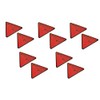 ASC Red Triangle Reflector Screw Fit suits Trailer Caravan Gatepost