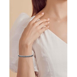 POIUY Mothers Day Gifts for Daughter Inspirational Bracelet for Women Sterling Silver Celtic Bangle Mantra Cuff Bracelet mothers Day Birthday Graduation Jewelry