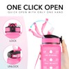Hyeta 32 oz Water Bottles with Times to Drink and