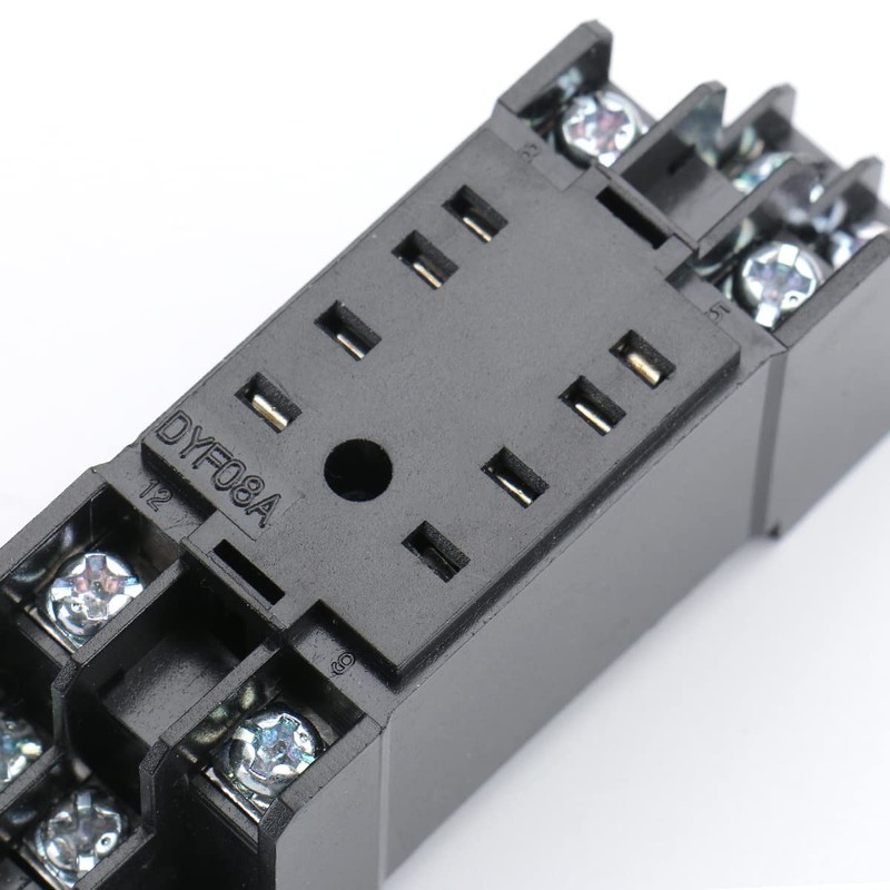 Baomain DYF08A DIN Rail Mount 8 Terminals Relay Socket Base