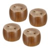 sourcing map 4Pcs Wood Furniture Legs, 1.97" Solid Wood Replacement