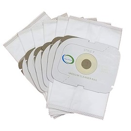 6 Replacement Style P HEPA Vacuum Bags. Compatible with Aerus Lux Guardian Platinum Canister Vacuum Cleaner.