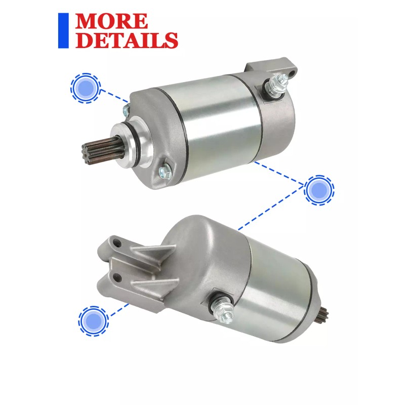 Motorsupermarkets Starter Motor for Can-Am Bombardier Outlander 400 2003-2008 with