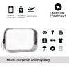 Buminee Clear Travel Bags for Toiletries, Lightweight Toiletry Bag, 2