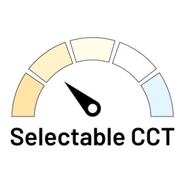 Nora NLTH-41TW-MPW Theia LED Downlight with Selectable CCT (2700K/3000K/3500K/4000K/5000K), No Housing Required (4")