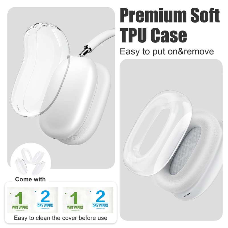 VICHYIE Case Cover for AirPods Max, with Ear Pads Cover,