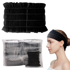 80 Pcs Disposable Spa Headband,Disposable Headbands for Facials Women,Non Woven Headbands,Salon Makeup Sauna Skin Care Headband,Elastic Hair Wraps for Skin Care Beauty Accessories Hospital Medical