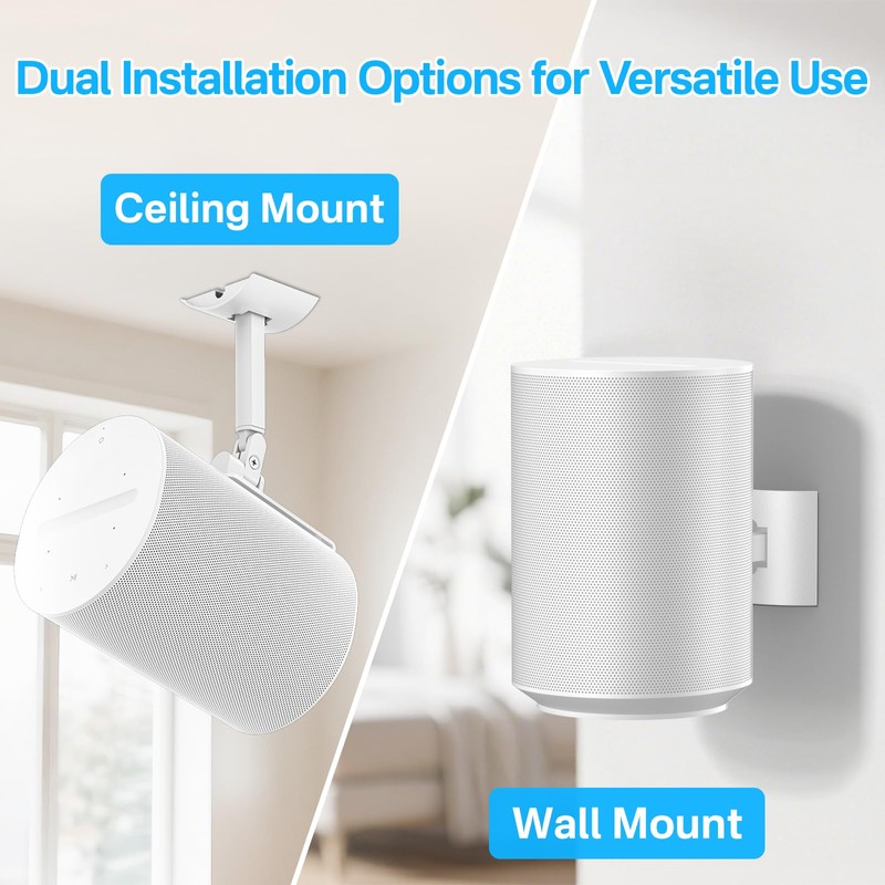Pair of Speaker Wall Mount for Sonos Era 100 Ceiling