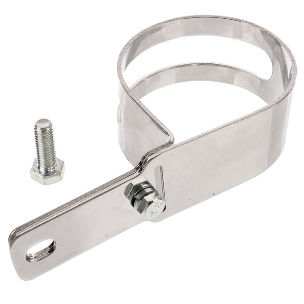 Exhaust Clamp Chrome Plated Inner Diameter 70 mm - Attaches