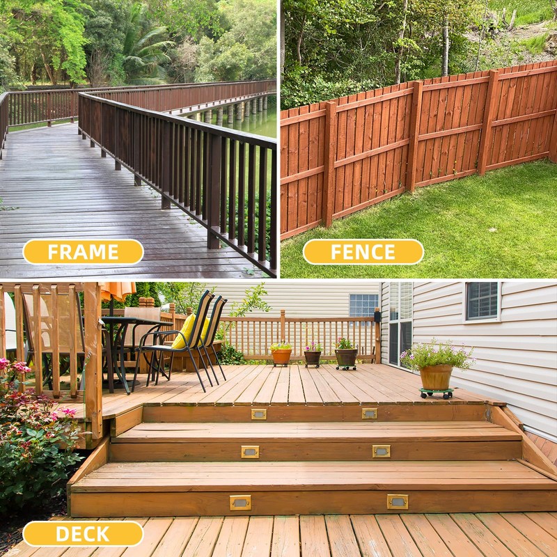 WELLOCKS Deck Screws 5", Wood Screws #10×5", Tan 205 PCS,