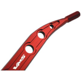 VMS Racing Dual Bend SHORT THROW SHIFTER in RED CNC Aluminum for Honda Civic CX LX DX EX Si CRX CTR iTR LS GS GSR VTEC V-TEC 2DR 4 DR 2 4 Door Coupe Hatchback HB JDM 1988 1989 1990 1991 1992 1993 1994 1995 1996 1997 1998 1999 2000