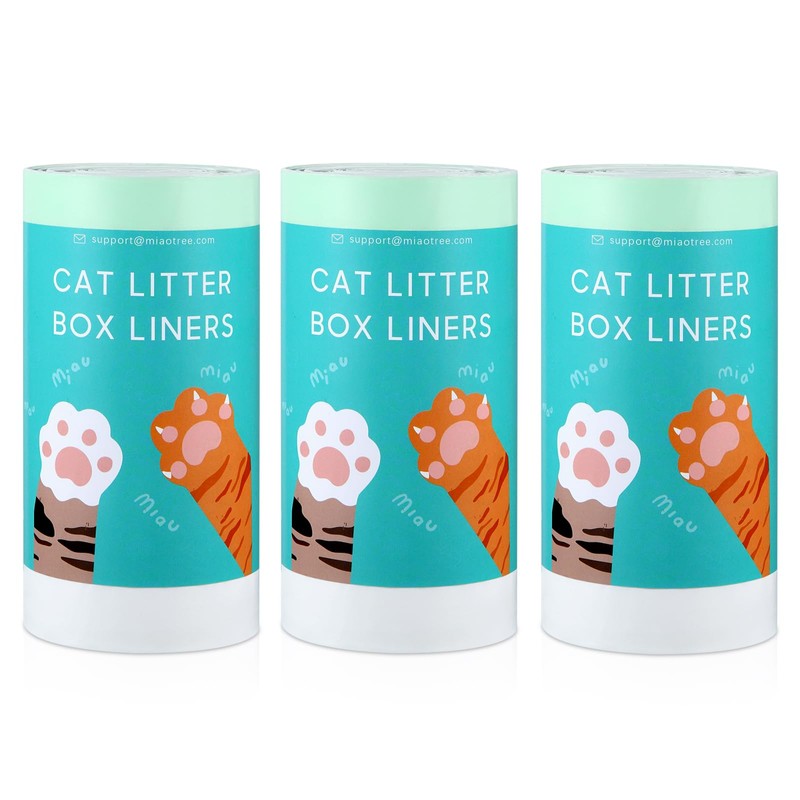 60 Count Thick Self-Cleaning Cat Litter Box Liners Bag Fit