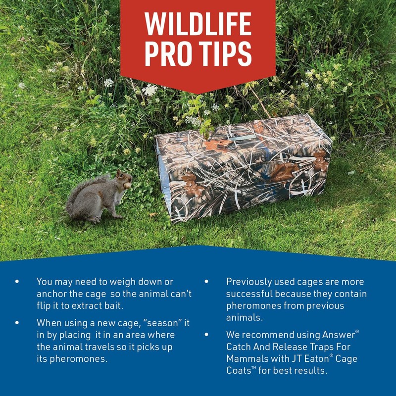 JT Eaton 465N/COV-FOR Wildlife Cage Trap with Cage Coat Cover