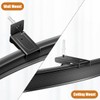 Curtain Track Brackets, Curtain Track Wall Mounting Hardware Black Curtain