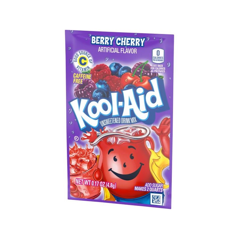 Kool-Aid Twists Blastin' Berry Cherry Unsweetened Soft Drink Mix, 0.17-Ounce