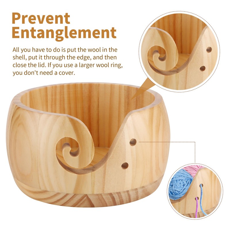 Wooden Yarn Bowl
