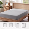 Sonive Fitted Sheet Breathable Bed Sheets 100% Polyester, 30cm Large