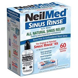 Sinus Rinse de NeilMed, 50 sobres previamente mezclados, 100, 1, 1