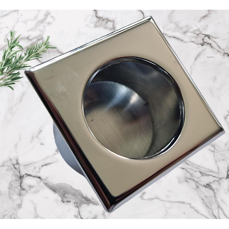 Universal Hardware Finger Pull Handle Recessed Edge Flush Square Fitting