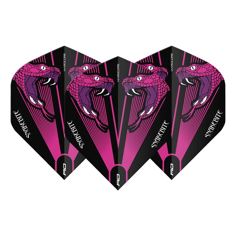 RED DRAGON Hardcore Peter Wright Snakebite PurpleTransparent (3 Sets per